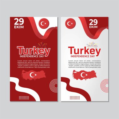 29 october turkey republic day, 29 ekim turkish republic day, turkey independence day flat design