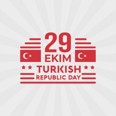 29 october turkey republic day, 29 ekim turkish republic day, turkey independence day flat design