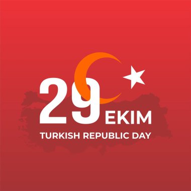 29 october turkey republic day, 29 ekim turkish republic day, turkey independence day flat design