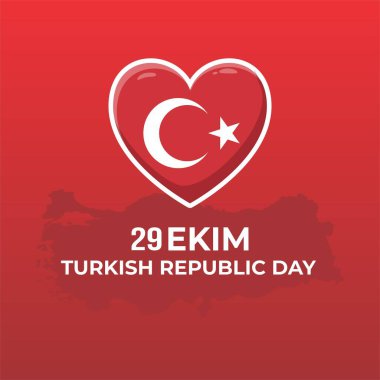 29 october turkey republic day, 29 ekim turkish republic day, turkey independence day flat design