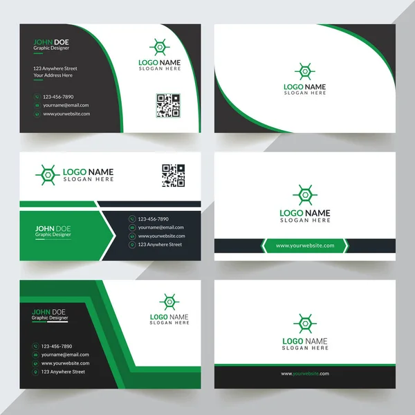 Modern Professional Business Card Template Simple Business Card Business Card — 스톡 벡터