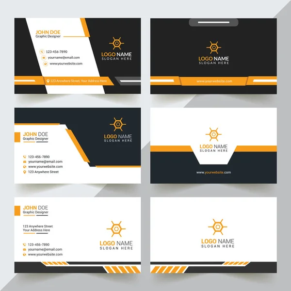 Modern Professional Business Card Template Simple Business Card Business Card — Stockvektor