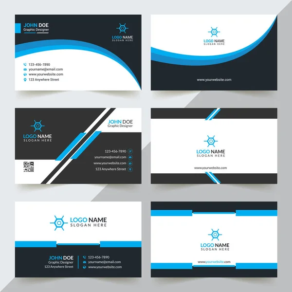 Modern Professional Business Card Template Simple Business Card Business Card — Archivo Imágenes Vectoriales
