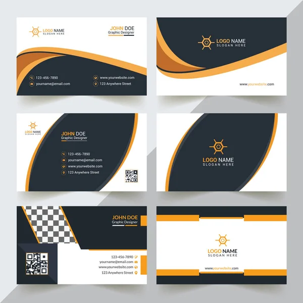 Modern Professional Business Card Template Simple Business Card Business Card — Stockvektor