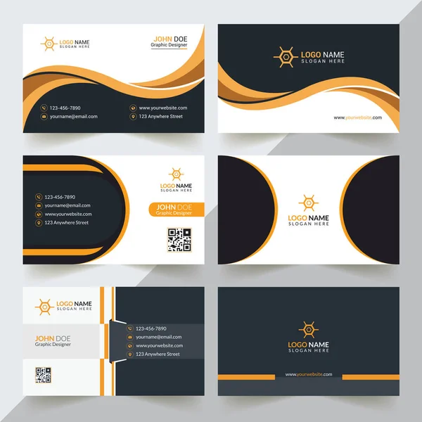 Modern Professional Business Card Template Simple Business Card Business Card — Archivo Imágenes Vectoriales