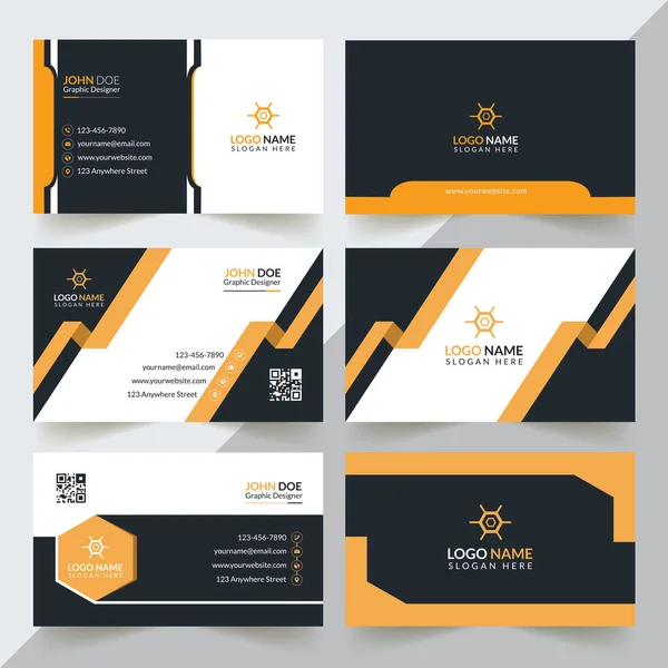 Modern Professional Business Card Template Simple Business Card Business Card — 스톡 벡터