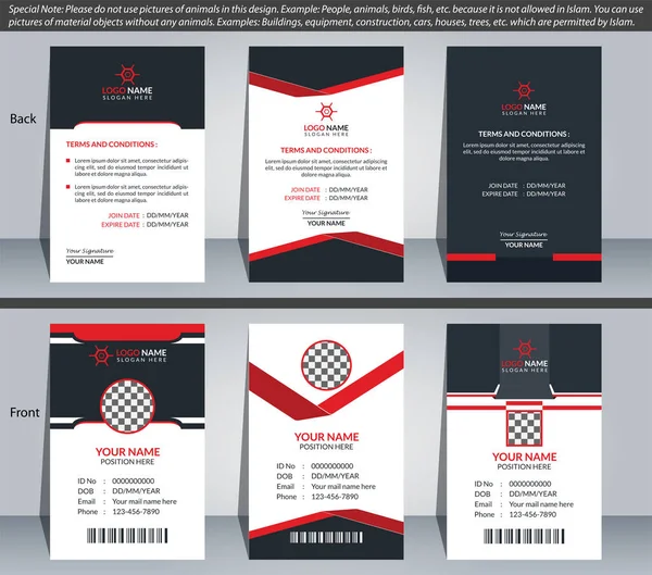 Modern Professional Card Template Simple Card Card Design Template Corporate — Wektor stockowy