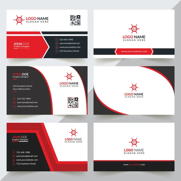 Modern Professional Business Card Template Simple Business Card Business Card — Archivo Imágenes Vectoriales