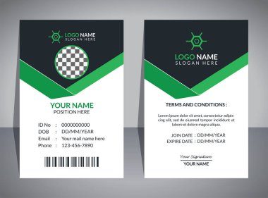 Modern Professional ID Card Template, Simple ID Card, ID Card Design Template, Corporate ID Card Design, Colorful ID Card Template, Creative ID Card, Editable ID Card, Abstract ID Card, ID Card Design Template For Company, ID Card