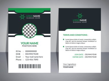 Modern Professional ID Card Template, Simple ID Card, ID Card Design Template, Corporate ID Card Design, Colorful ID Card Template, Creative ID Card, Editable ID Card, Abstract ID Card, ID Card Design Template For Company, ID Card