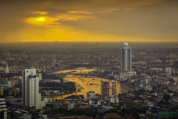 Bangkok, River of Life with Sunset Background (Thailand) — Stock Photo, Image