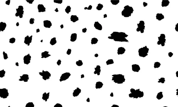 Dalmatian Pattern Animal Print Black — Stock Vector