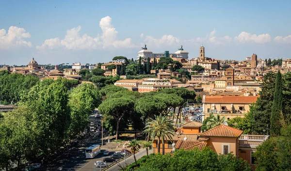Malerischer Blick Auf Die Traditionelle Italienische Skyline Und Architektur Rom — Stockfoto