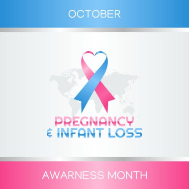 Hamilelik ve bebek kaybı ayının vektör grafiği hamilelik ve bebek kaybı farkındalığı ayı kutlamaları için iyidir. düz dizayn. İlan tasarımı. Düz illüstrasyon.