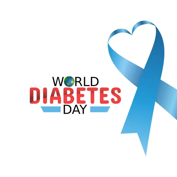 Gráfico Vetorial Dia Mundial Diabetes Bom Para Celebração Dia Mundial —  Vetores de Stock