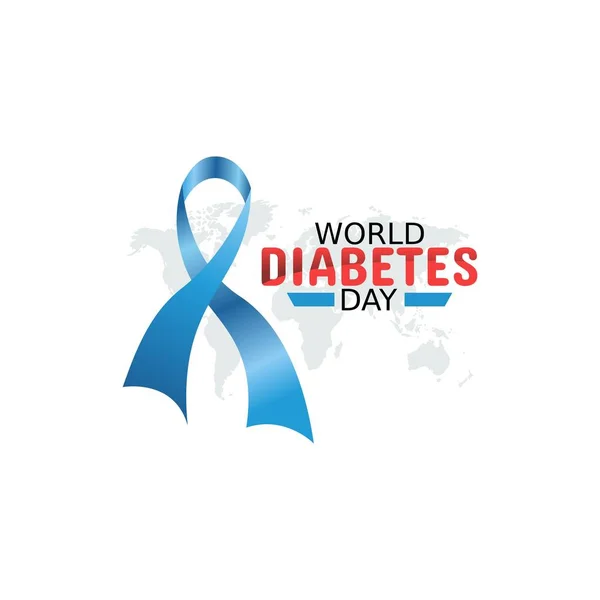 Gráfico Vetorial Dia Mundial Diabetes Bom Para Celebração Dia Mundial —  Vetores de Stock