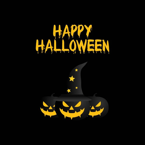 Vector Gráfico Feliz Halloween Bueno Para Celebración Halloween Diseño Plano — Archivo Imágenes Vectoriales
