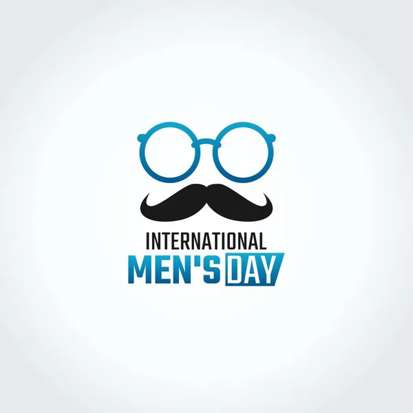 Uluslararası Erkekler Günü 'nün vektör grafiği uluslararası erkekler günü kutlamaları için iyi. düz dizayn. İlan tasarımı. Düz illüstrasyon.