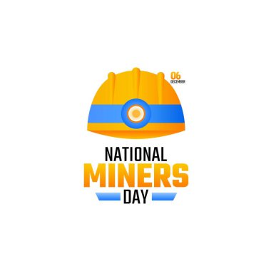 Ulusal Madenciler Günü 'nün vektörel grafiği madenciler günü kutlamaları için iyidir. düz dizayn. İlan tasarımı. Düz illüstrasyon.