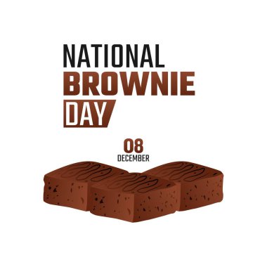 Ulusal Browni Günü 'nün vektör grafiği milli browni günü kutlamaları için uygun. düz dizayn. İlan tasarımı. Düz illüstrasyon.