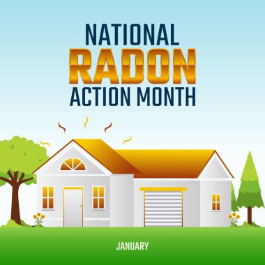 Ulusal radon eylem ayının vektör grafiği ulusal radon eylem ayı kutlamaları için uygun. düz dizayn. İlan tasarımı. Düz illüstrasyon.