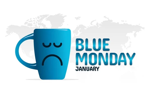 파란색 월요일의 그래픽은 파란색 월요일의 축하에 좋습니다 디자인 Flyer Design — 스톡 벡터
