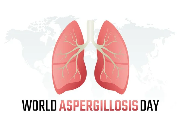 Vector Graphic World Aspergillosis Day Good World Aspergillosis Day Celebration — Stock vektor