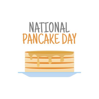 Ulusal pacake gününün vektör grafiği ulusal pacake günü kutlaması için iyi. düz dizayn. İlan tasarımı. Düz illüstrasyon.