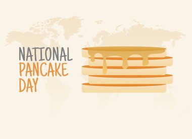 Ulusal pacake gününün vektör grafiği ulusal pacake günü kutlaması için iyi. düz dizayn. İlan tasarımı. Düz illüstrasyon.