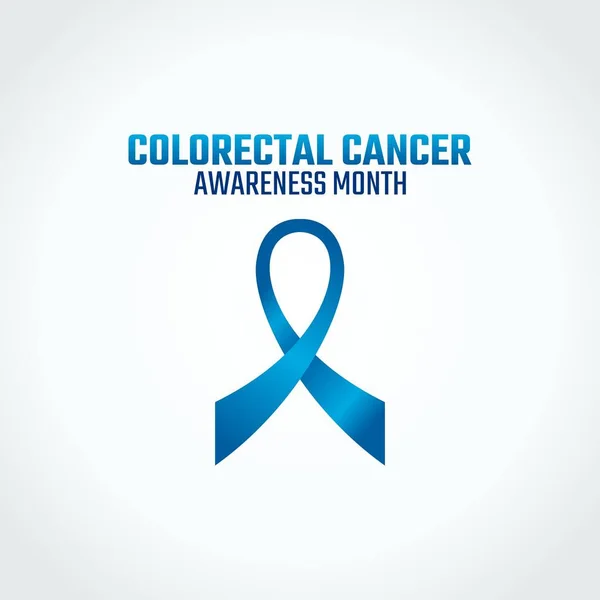 Kolorektal kanser farkındalığı ayının vektör grafiği kolorektal kanser farkındalığı ayı kutlamaları için iyidir. düz dizayn. İlan tasarımı. Düz illüstrasyon.
