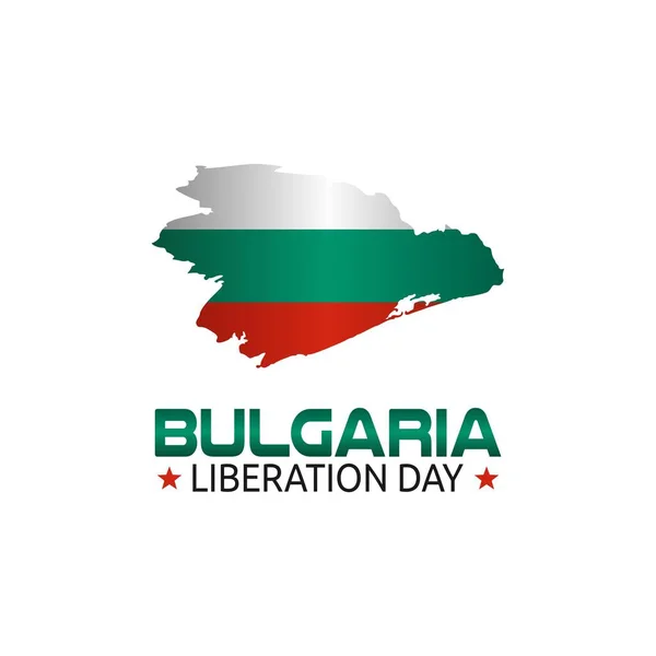 Vector Graphic Bulgaria Liberation Day Good Bulgaria Liberation Day Celebration — Stock Vector