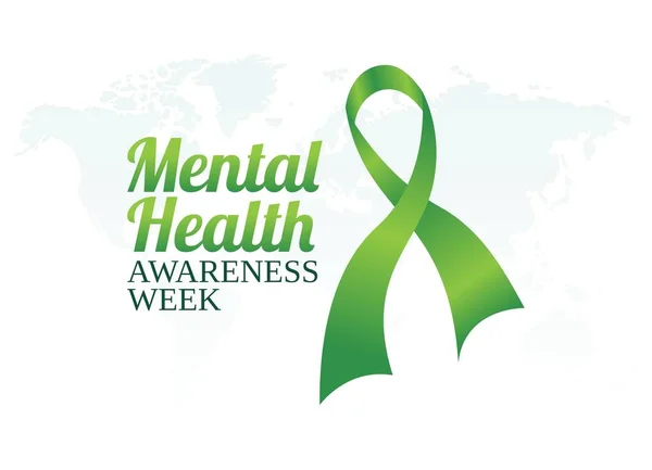 Vector Graphic Mental Health Awareness Week Good Mental Health Awareness — ストックベクタ