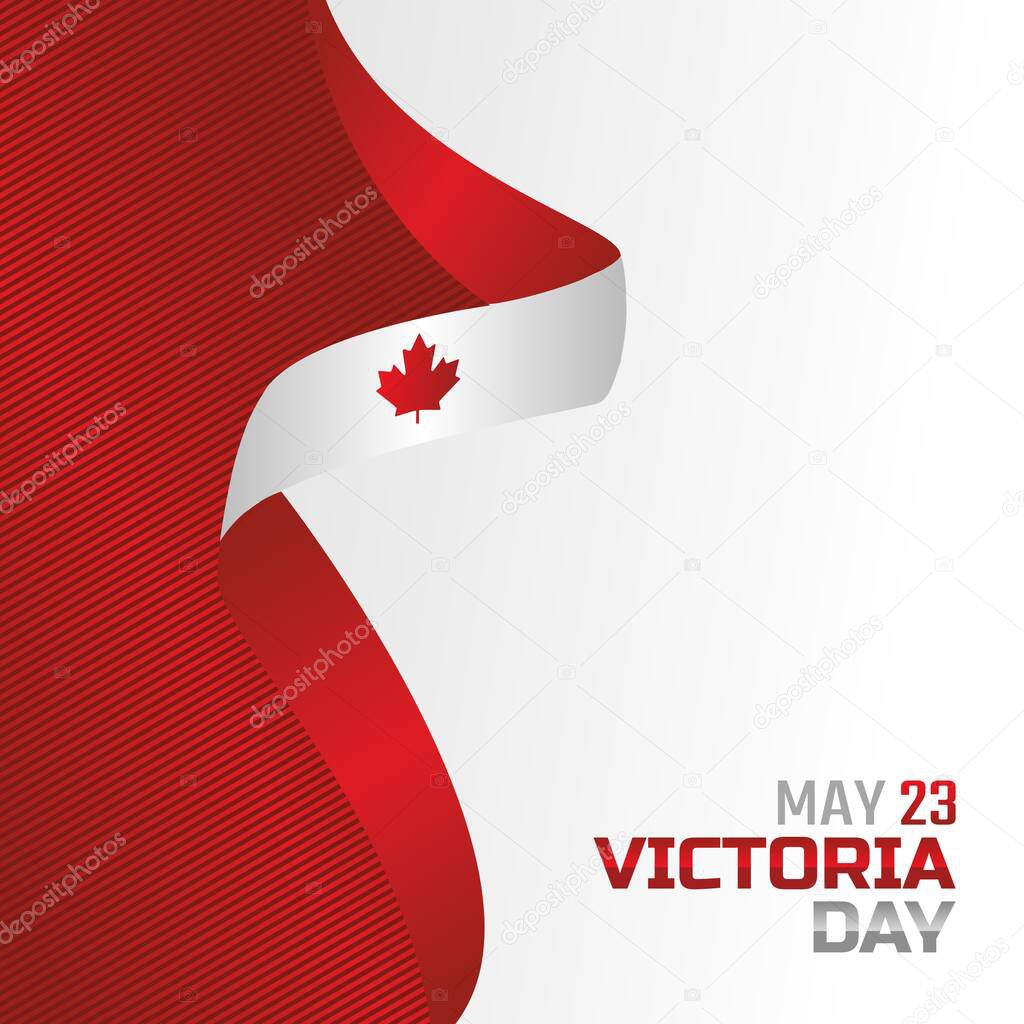 Vector graphic of victoria day good for victoria day celebration. flat design. flyer design.flat illustration.