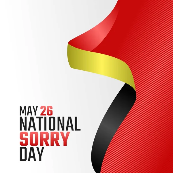 Vector Graphic National Sorry Day Good National Sorry Day Celebration — Stock Vector