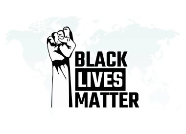vector graphic of black lives matter good for black lives matter celebration. flat design. flyer design.flat illustration.