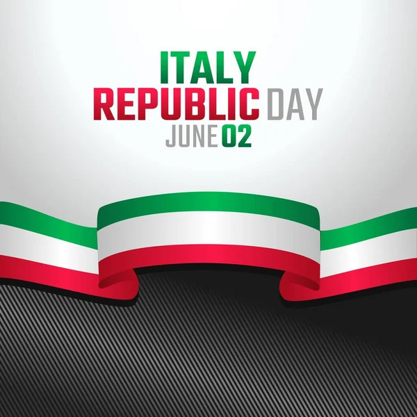 Gráfico Vectorial Italia Día República Bueno Para Italia Celebración Del — Vector de stock