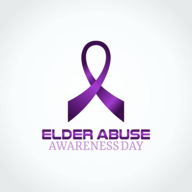 Yaşlı istismarı farkındalık gününün vektör grafiği yaşlı istismarı farkındalık günü kutlamaları için iyidir. düz dizayn. İlan tasarımı. Düz illüstrasyon.