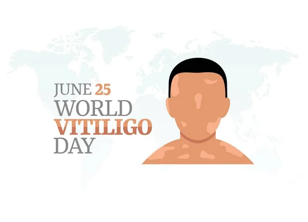 Vektorová Grafika Světového Dne Vitiligo Dobré Pro Oslavu Světového Dne — Stockový vektor