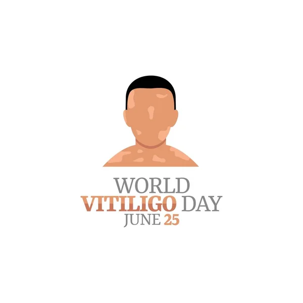 Dünya Vitiligo Günü Nün Vektör Grafiği Dünya Vitiligo Günü Kutlaması — Stok Vektör