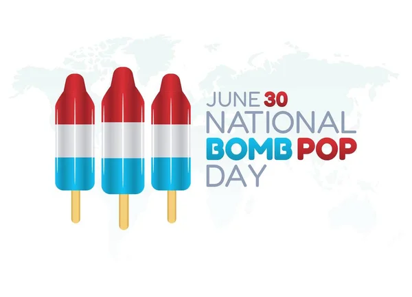 Векторная Графика Национального Дня Поп Бомбы Хорошо Подходит Празднования Национального — стоковый вектор