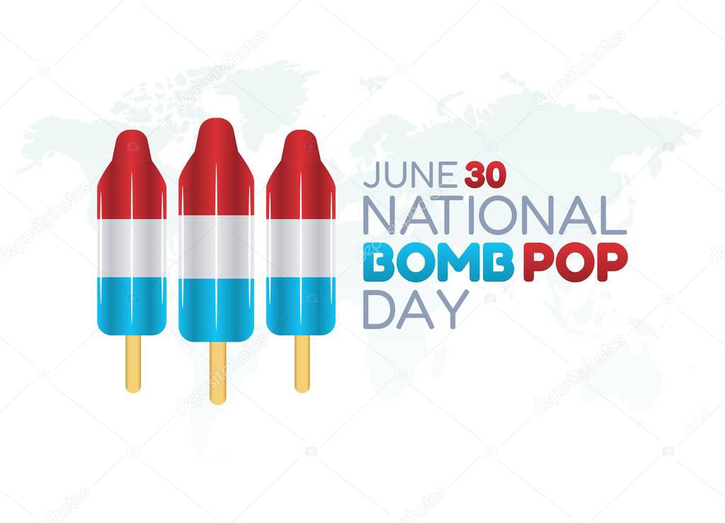 vector graphic of national bomb pop day good for national bomb pop day celebration. flat design. flyer design.flat illustration.