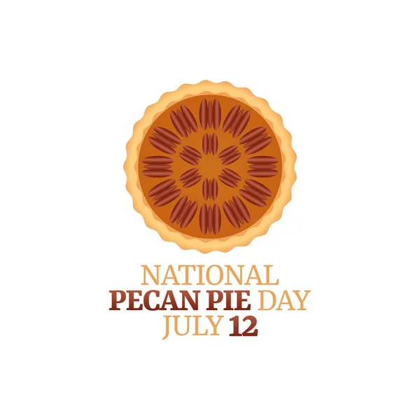 Διανυσματικά Γραφικά Της Εθνικής Ημέρας Πίτας Πεκάν Καλό Για Τον — Διανυσματικό Αρχείο