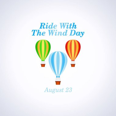 vector graphic of ride with the wind day good for ride with the wind day celebration. flat design. flyer design.flat illustration.