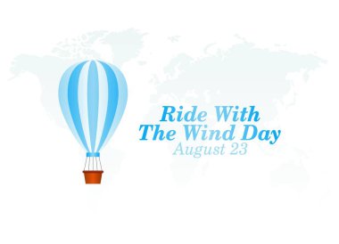 vector graphic of ride with the wind day good for ride with the wind day celebration. flat design. flyer design.flat illustration.