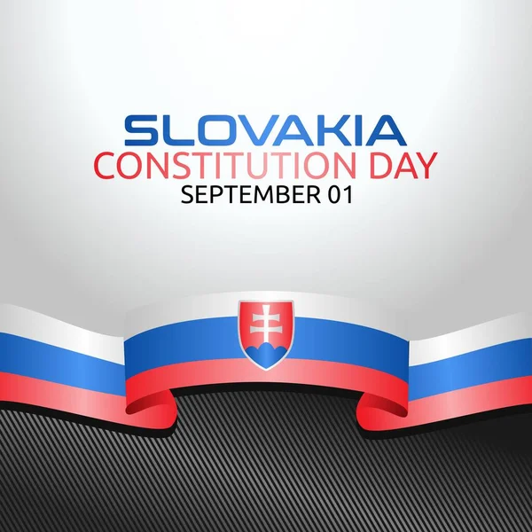 Vector Graphic Slovakia Constitution Day Good Slovakia Constitution Day Celebration —  Vetores de Stock