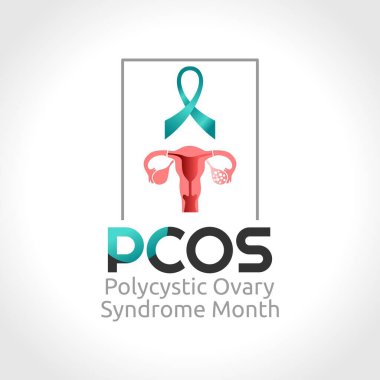 vector graphic of polycystic Ovarian Syndrome Month good for polycystic Ovarian Syndrome Month celebration. flat design. flyer design.flat illustration.