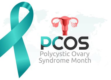 vector graphic of polycystic Ovarian Syndrome Month good for polycystic Ovarian Syndrome Month celebration. flat design. flyer design.flat illustration.
