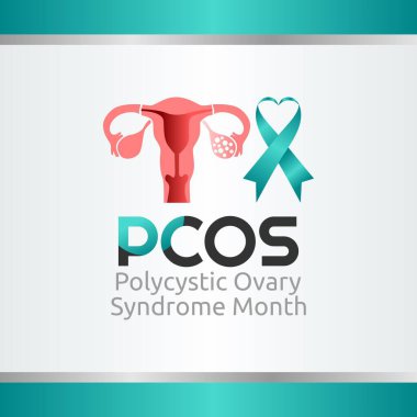vector graphic of polycystic Ovarian Syndrome Month good for polycystic Ovarian Syndrome Month celebration. flat design. flyer design.flat illustration.