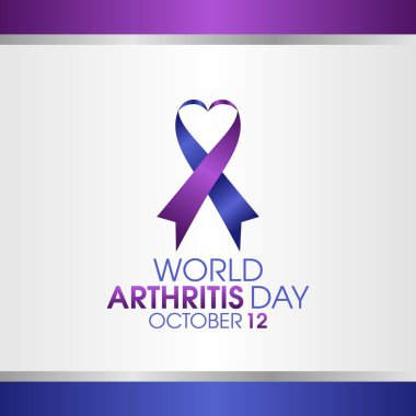Dünya artrit günü vektör grafiği dünya artrit günü kutlaması için iyidir. düz dizayn. İlan tasarımı. Düz illüstrasyon.