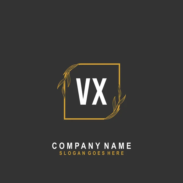 Initial Letter Signature Beauty Monogram Elegant Logo Design Handwriting Logo — Stock Vector